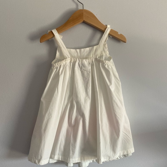 Toddler White Dress with Neon Flowers 12-18 Months - Picture 3 of 4